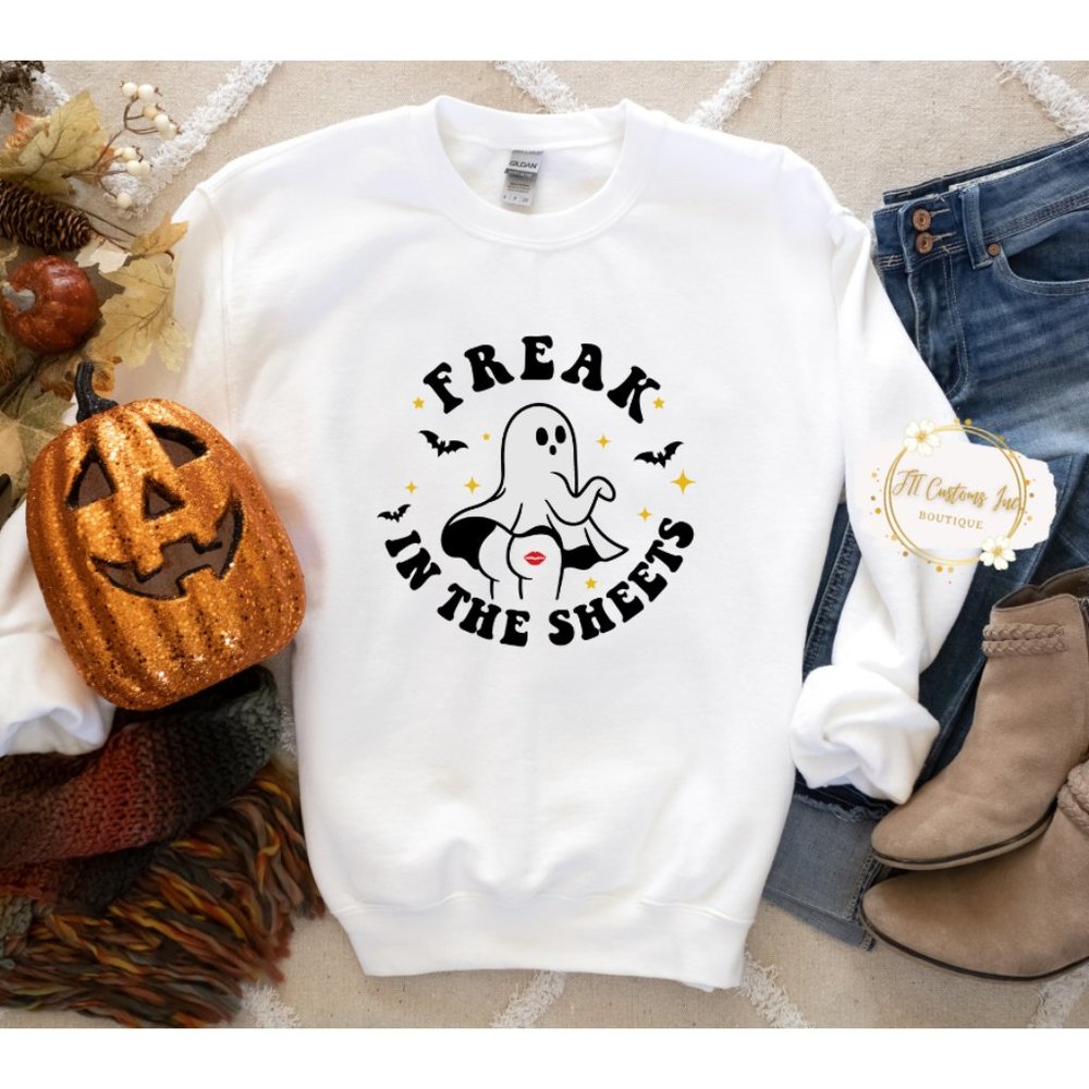 Cute Halloween Boo Sheets Sweatshirt